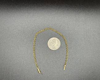 J19 - $300. 7.5" 14 kt gold bracelet. 