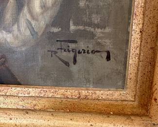 C13 - $225. Raffaele Frigero original painting. Measures 20" x 24.5". 