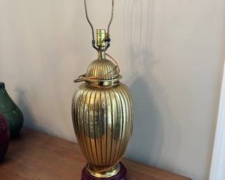 C19 - $75 Brass Table Lamp. 
