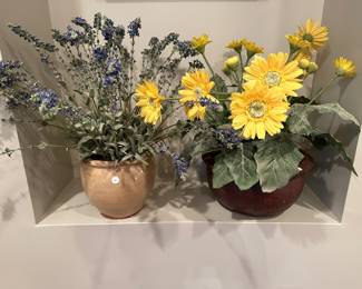 C91 - $10 each - artificial floral arrangements