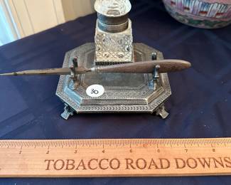 C81 - $30 - Silver Plate Desk Set