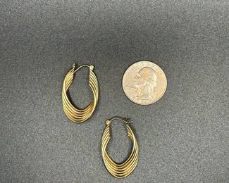 J4 - $150. 14kt gold earrings. 