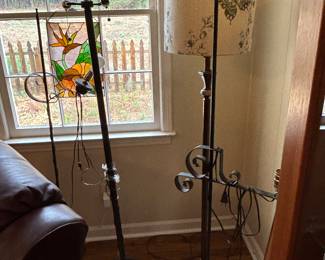 Nice selection of vintage floor lamps 