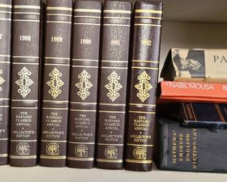 Several Shelves of books to peruse 