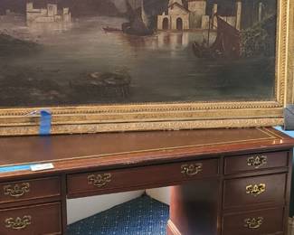 LARGE Antique Oil on Canvas 