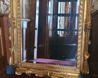 Stunning gilt and gesso mirror! 