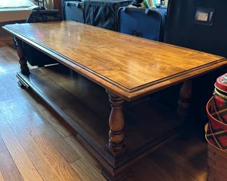 Vintage Wood Coffee Table 