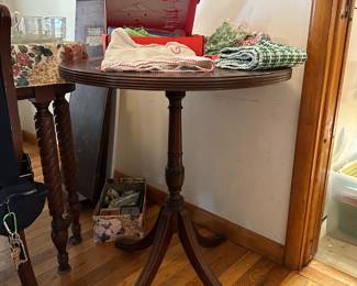 Antique Round Side Table 