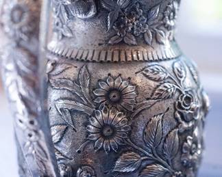 S. Kirk & Sons sterling silver repousse water pitcher, very good condition