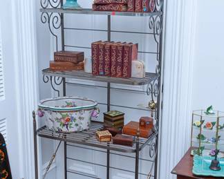 and another bakers rack