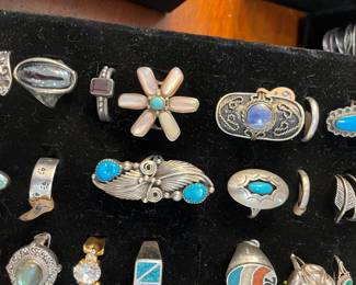 Sterling rings for you and everyone you love.  There are so many here that I adore.