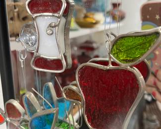 VERY old stained glass clings.