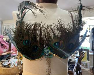 This peacock vintage bra is incredible. 