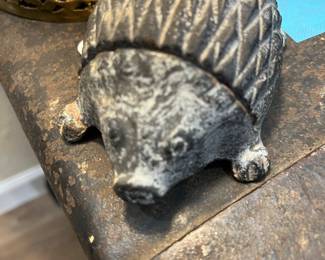 Hide a key cast iron hedgehog.