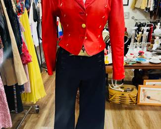 1980's Leather Jacket and 1940's Sailor pants.  Both 30% off this week. 