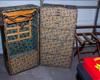Antique ornate luggage