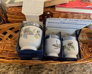 Pair of Royal Worcester Egg Coddlers