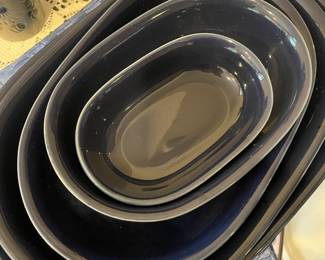 Set of 5 Seng Ware Individuals Stoneware Nesting Casserole Dishes
