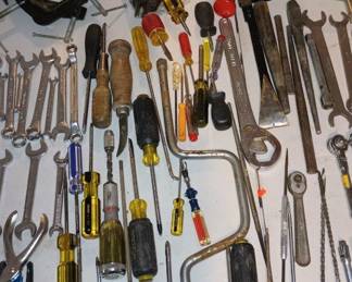 Assortment of Hand Tools - Screwdrivers, Wrenches, Pliers