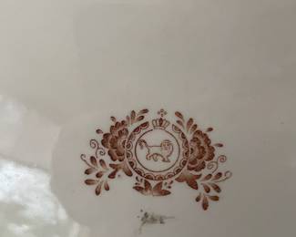 Porcelain Transfer Ware Pheasant Tray 