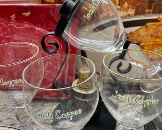 Set of 6 Irish Coffee Wine Glasses