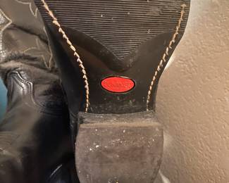 Durango Black Leather Cowboy Boots
