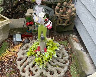 Assortment of Outdoor Decor & Planters