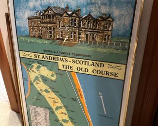 Framed Poster "St. Andrews – Scotland - The Old Course"