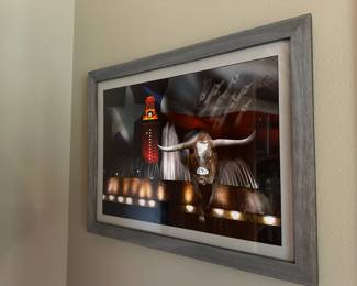 Framed "Bevo Longhorns" Photo signed by Randy Smith 