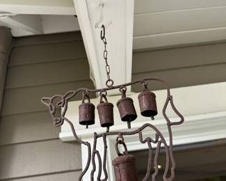 Rustic Cowbell Wind Chime