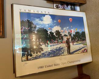 Framed Print Hiro Yamagata Jack Nicklaus 1980 U.S. Open Golf Championship