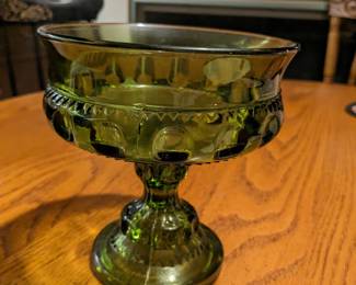 Color Crown Greenby COLONY Compote bowl