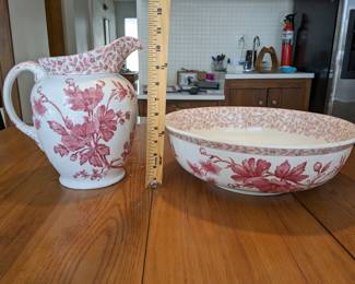 Chester Pitcher and Wash Basin Set