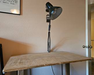 Drafting Table with Light