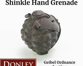 WWI US Experimental Shinkle Hand Grenade