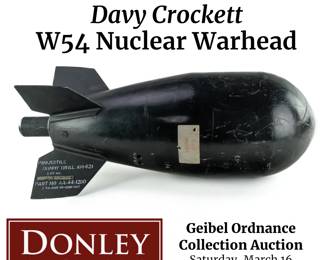 Cold War US Davy Crockett W54 Nuclear Warhead