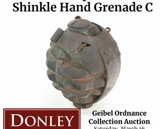 WWI US Experimental Shinkle Hand Grenade C