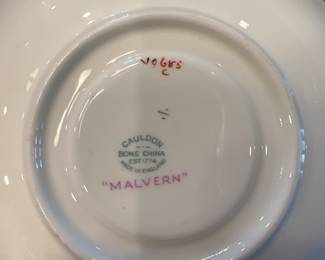 Cauldon bone china, malvern