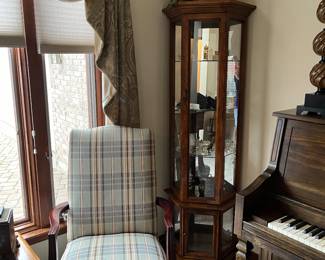 Nice pair of plaid arm chairs. 
