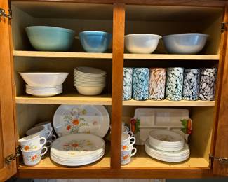 Dishes, Hand Blown Glasses