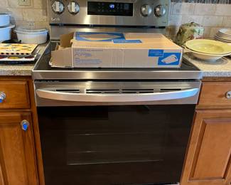 Stove is for sale as well. Thin Q Ultra Heat LG electric stove
