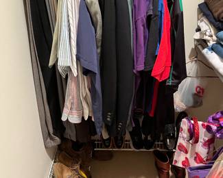 Some men’s shoes and clothes