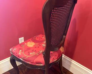 Dining Room:  This is a side view of one of the eight KARGES side chairs.  (There is a total of 10 chairs priced with the KARGES dining table.)
