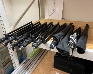 Light Stands, Photography Umbrellas.