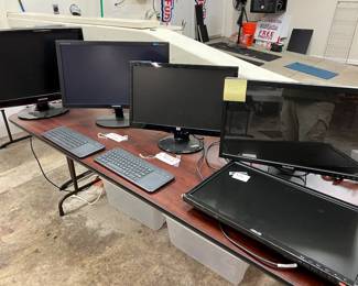 Computer Monitors & Wireless Keyboards