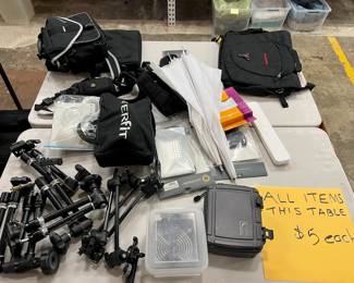 Misc photography equipment.