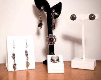 Sterling Silver Earrings and Rings
