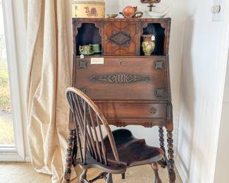 Antique Drop Down Secretary Desk
