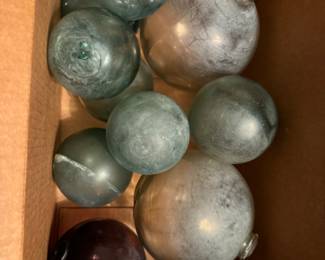 Antique Japanese fishing floats