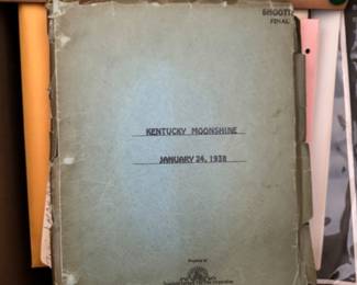 Original Script RITZ Brothers in KENTUCKY MOONSHINE Fox 1938 Tony Martin